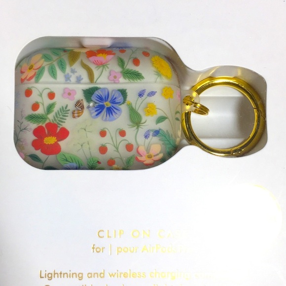 💥BUY 3 GET 1 FREE  Strawberry Fields AirPod Clip On Case - Picture 1 of 3